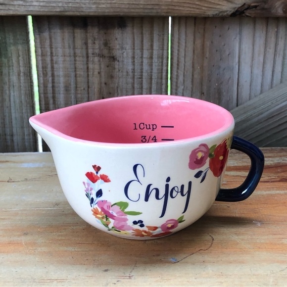 Home Essentials Paris Floral Collection Ceramic All In One Measuring Cup - Picture 1 of 6